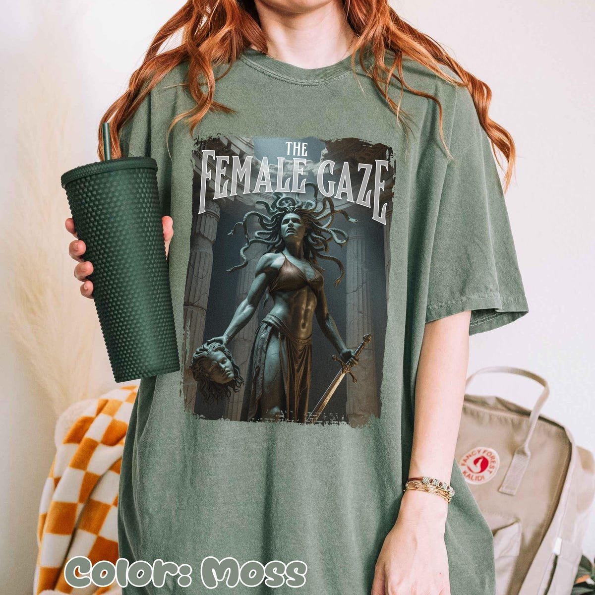 Medusa Shirt Female Empowerment Tee Perseus Graphic Feminist Top