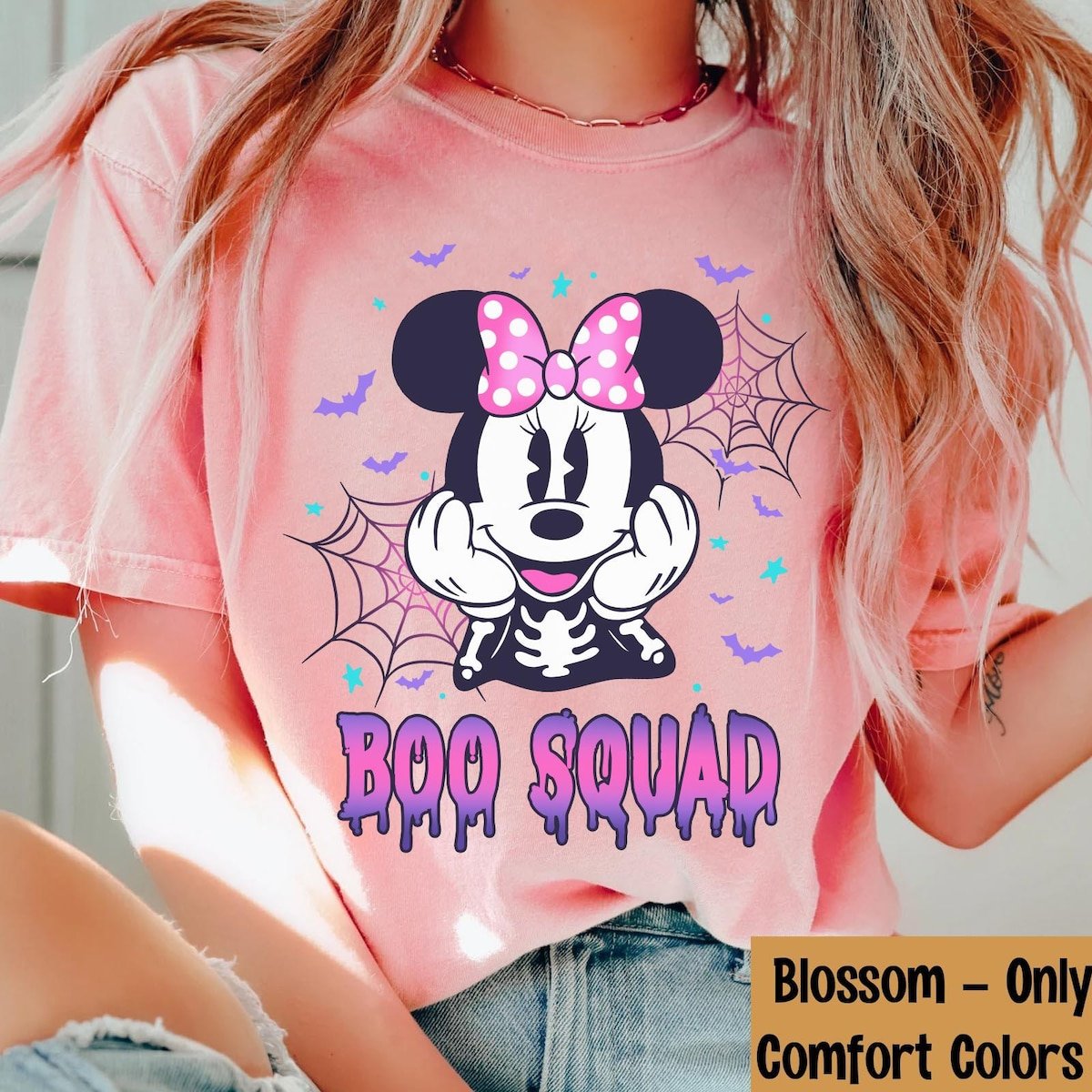 Minnie Daisy Skeleton Halloween Shirt Disney Besties T-shirt