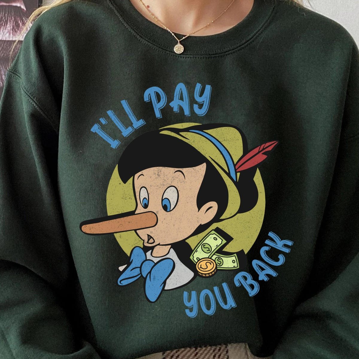 Pinocchio T-shirt Comfort Colors Vintage Disney Puppet Shirt