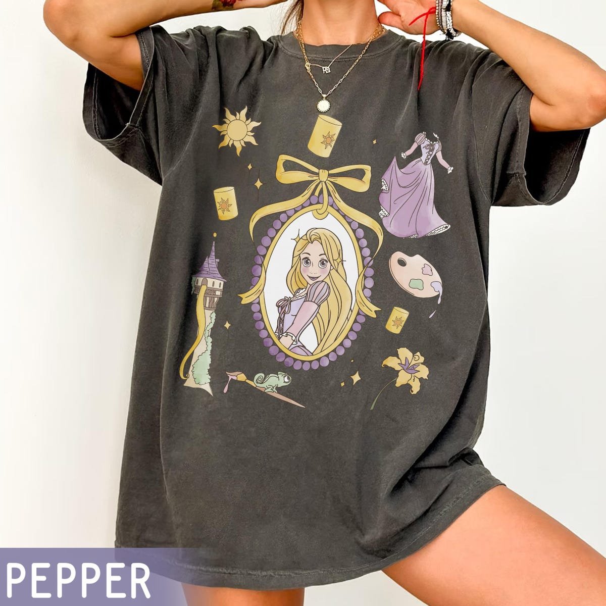 Rapunzel Shirt Disney Princess Tee Coquette Style Family Matching