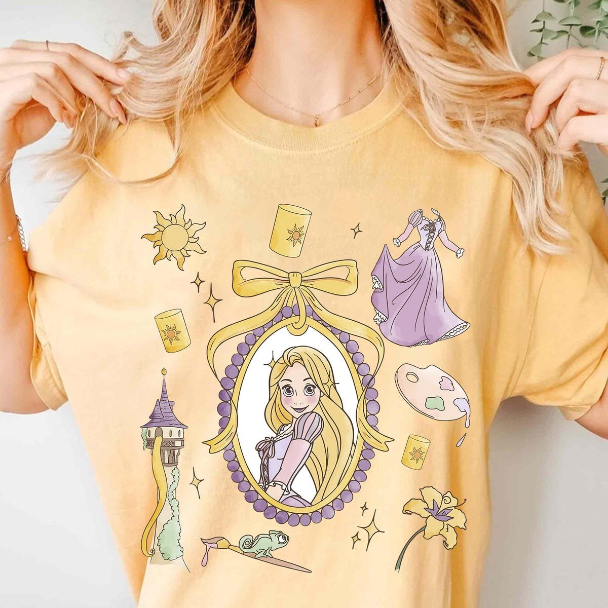 Rapunzel Shirt Disney Princess Tee Coquette Style Family Matching