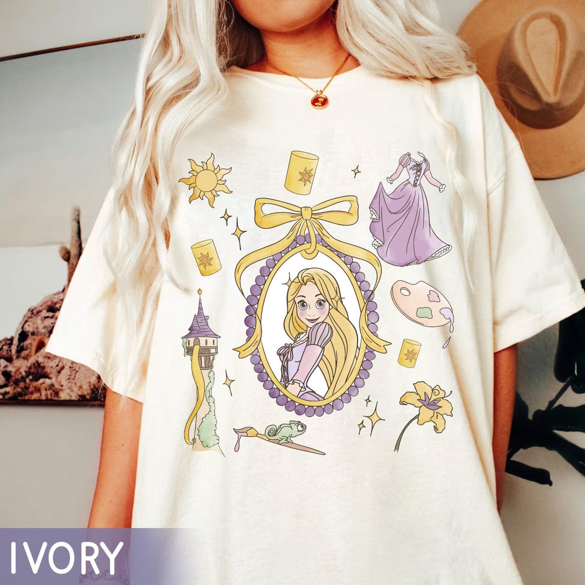Rapunzel Shirt Disney Princess Tee Coquette Style Family Matching