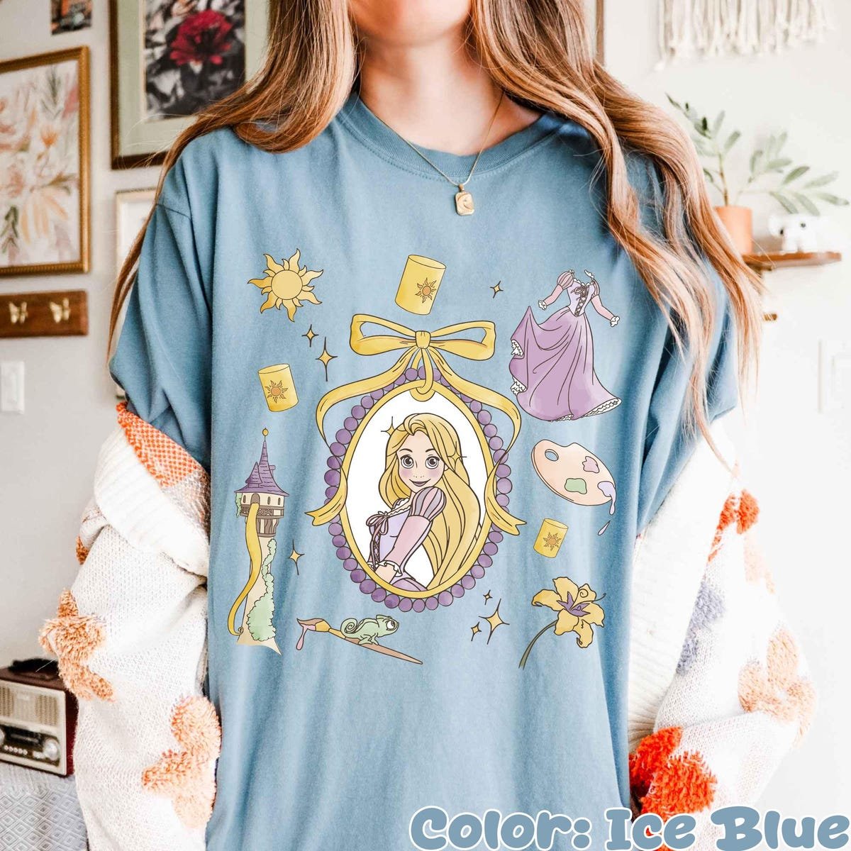 Rapunzel Shirt Disney Princess Tee Coquette Style Family Matching