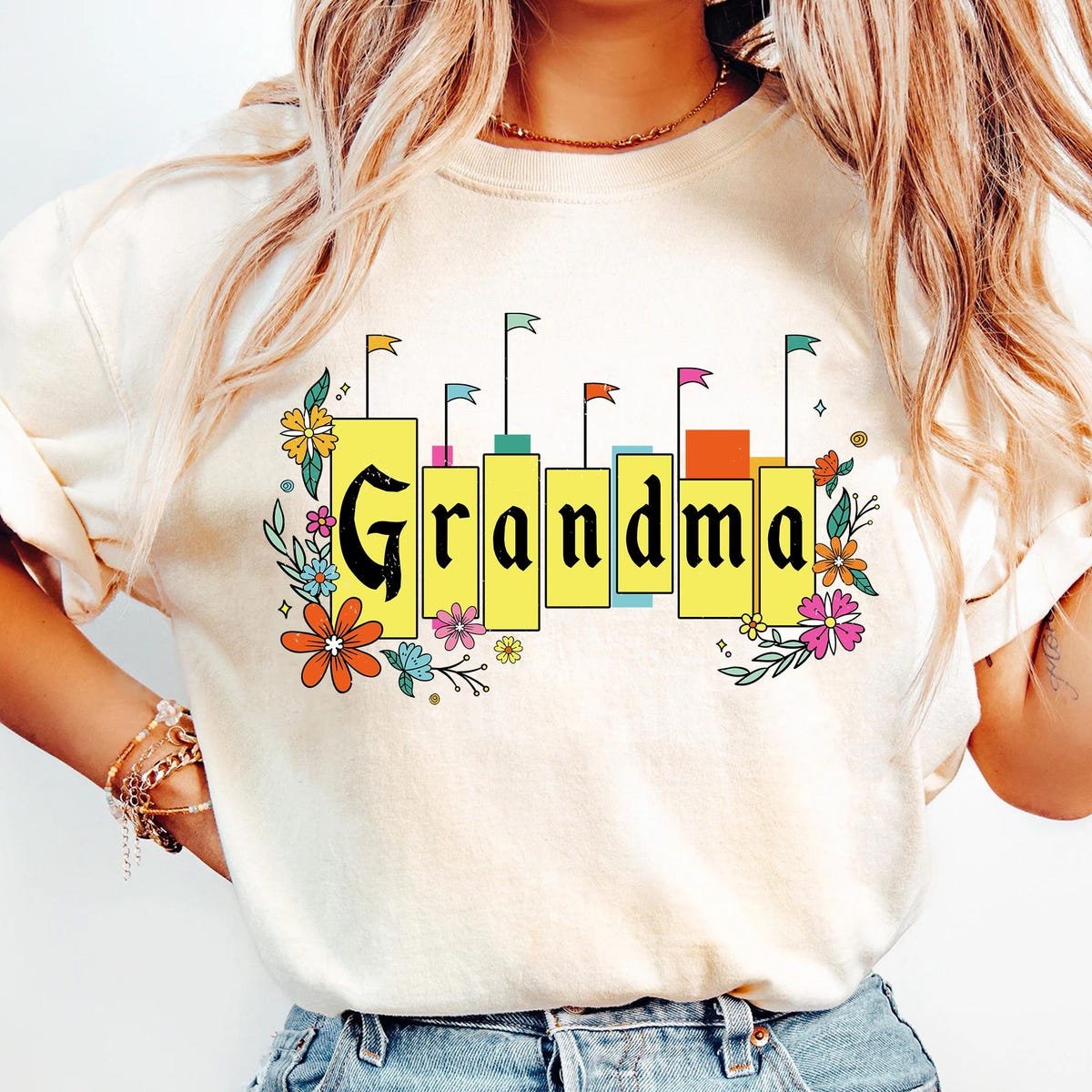 Retro 70S Disney Grandma Shirt Disneyland Mother's Day Gift