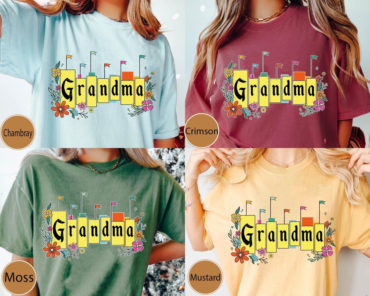 Retro 70S Disney Grandma Shirt Disneyland Mother's Day Gift