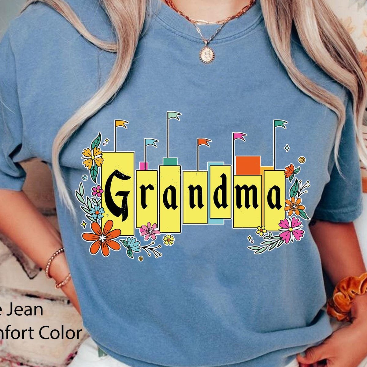 Retro 70S Disney Grandma Shirt Disneyland Mother's Day Gift