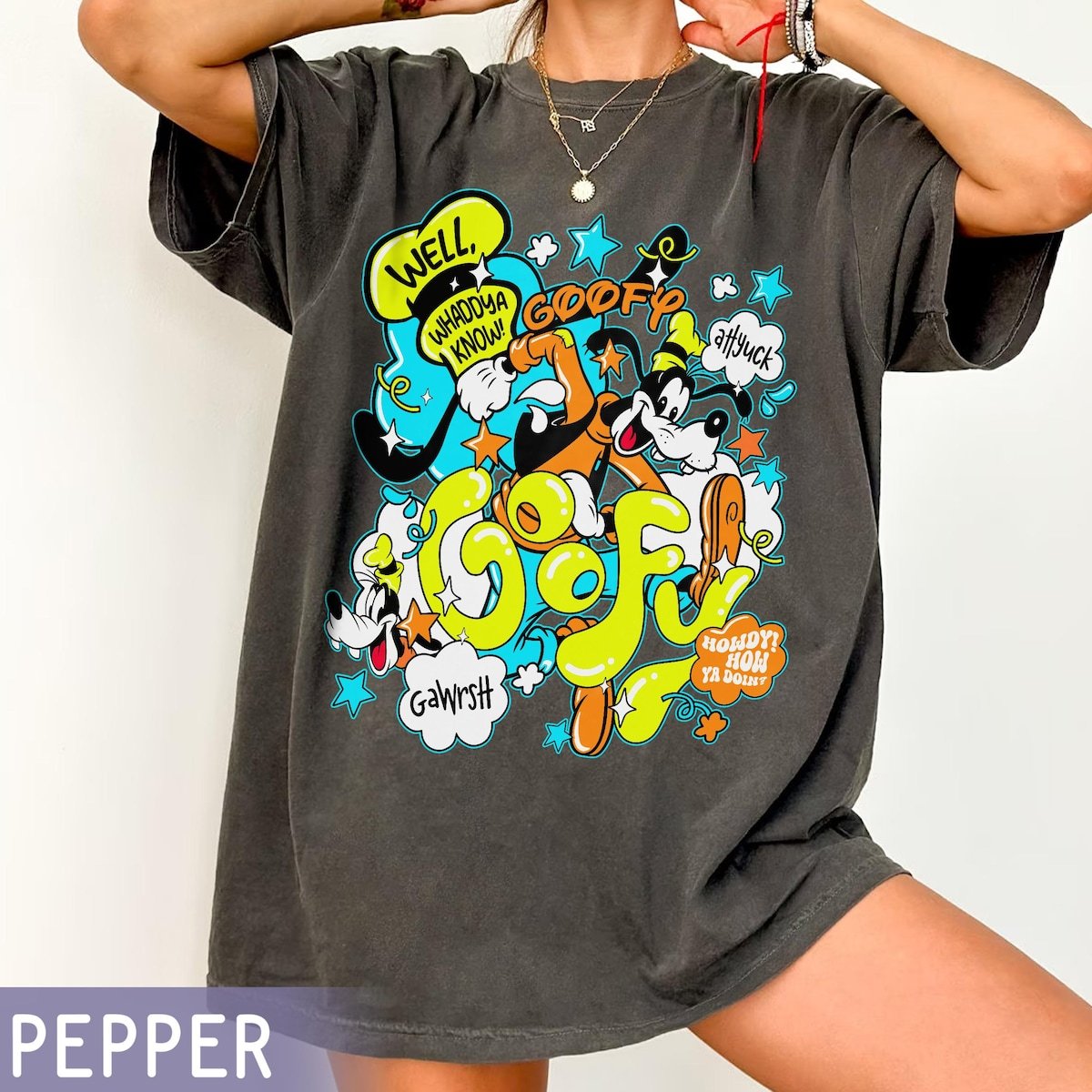Retro Disney Goofy Shirt Y2K Cartoon Tee Disneyland Family Trip 2025