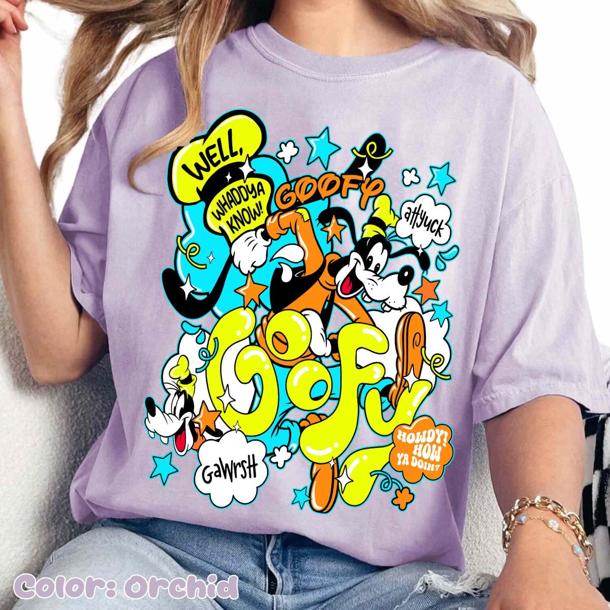 Retro Disney Goofy Shirt Y2K Cartoon Tee Disneyland Family Trip 2025