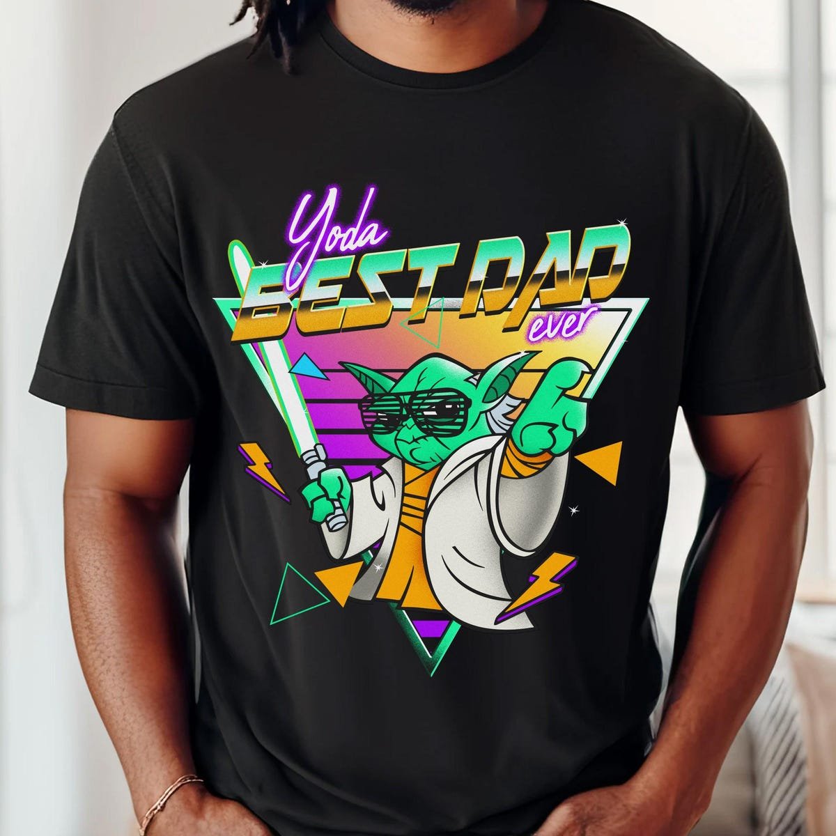 Retro Disney Star Wars Yoda Shirt for Dad Father's Day Gift