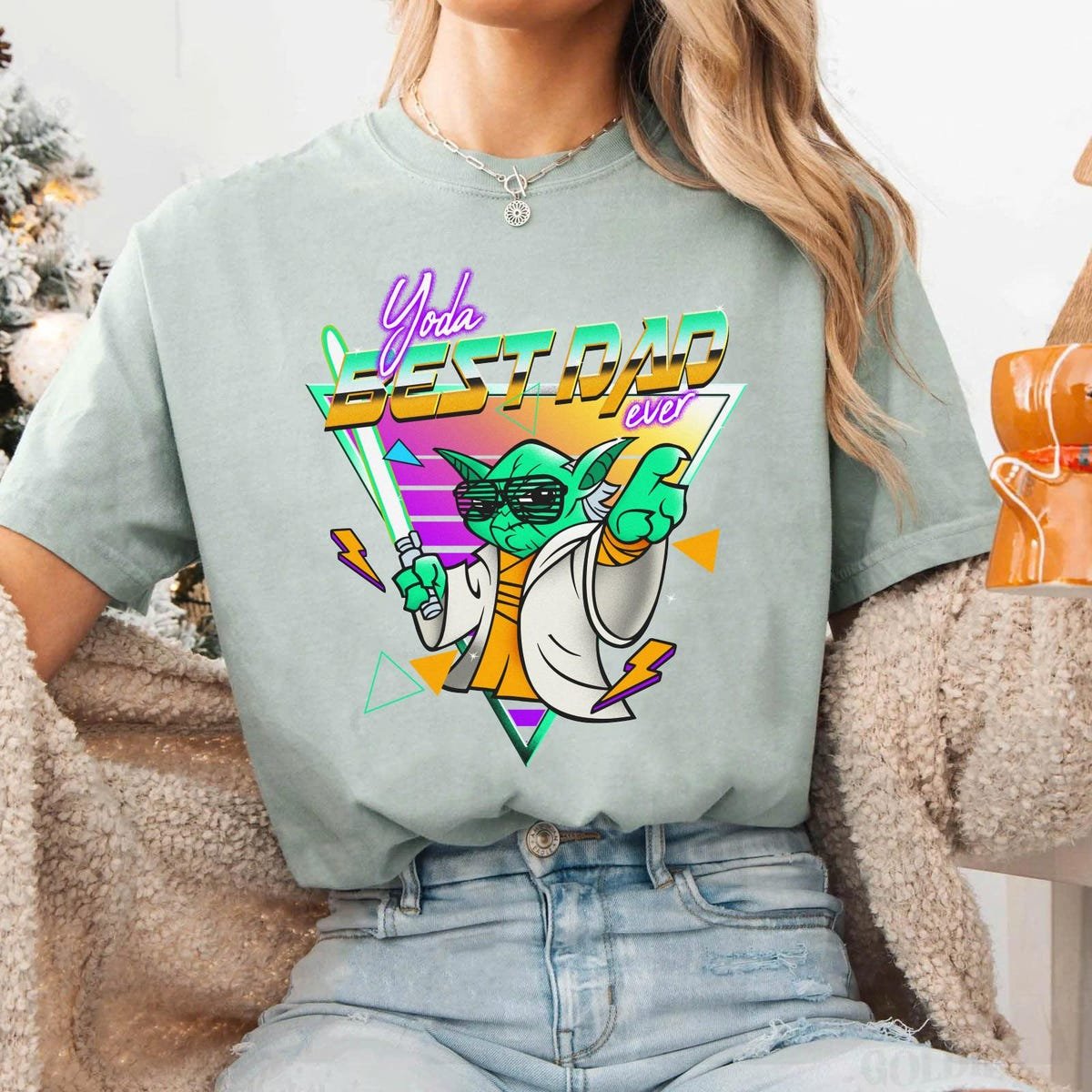 Retro Disney Star Wars Yoda Shirt for Dad Father's Day Gift