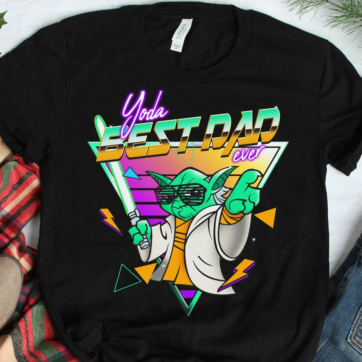 Retro Disney Star Wars Yoda Shirt for Dad Father's Day Gift