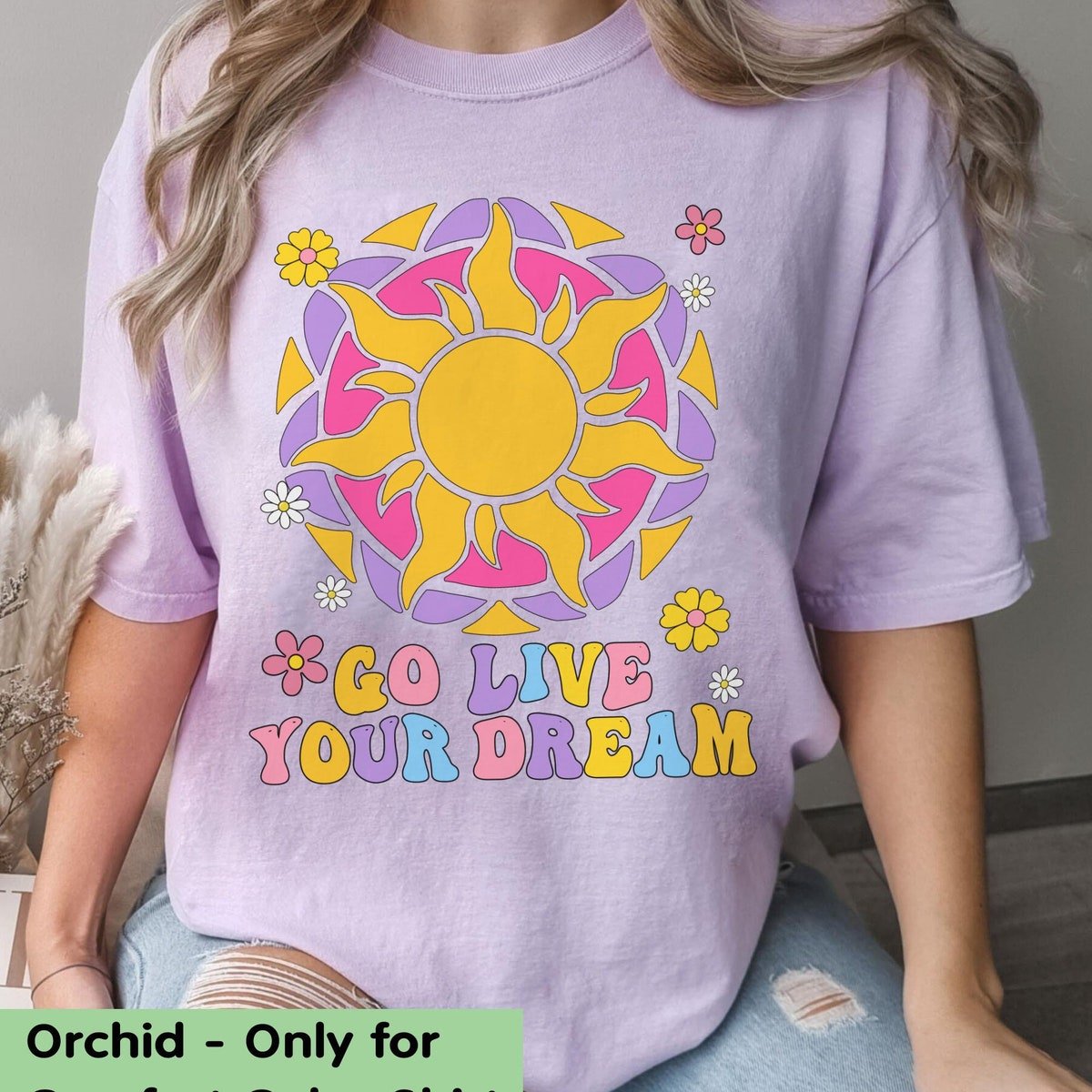Retro Tangled Sun T-Shirt Rapunzel Princess Family Trip 2024