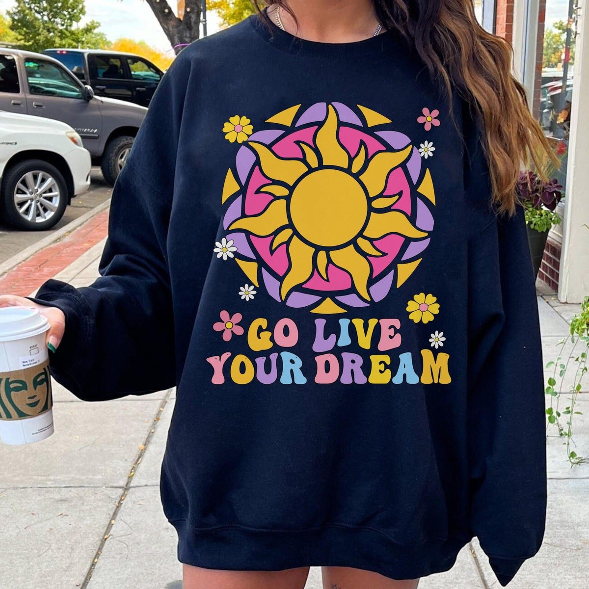 Retro Tangled Sun T-Shirt Rapunzel Princess Family Trip 2024