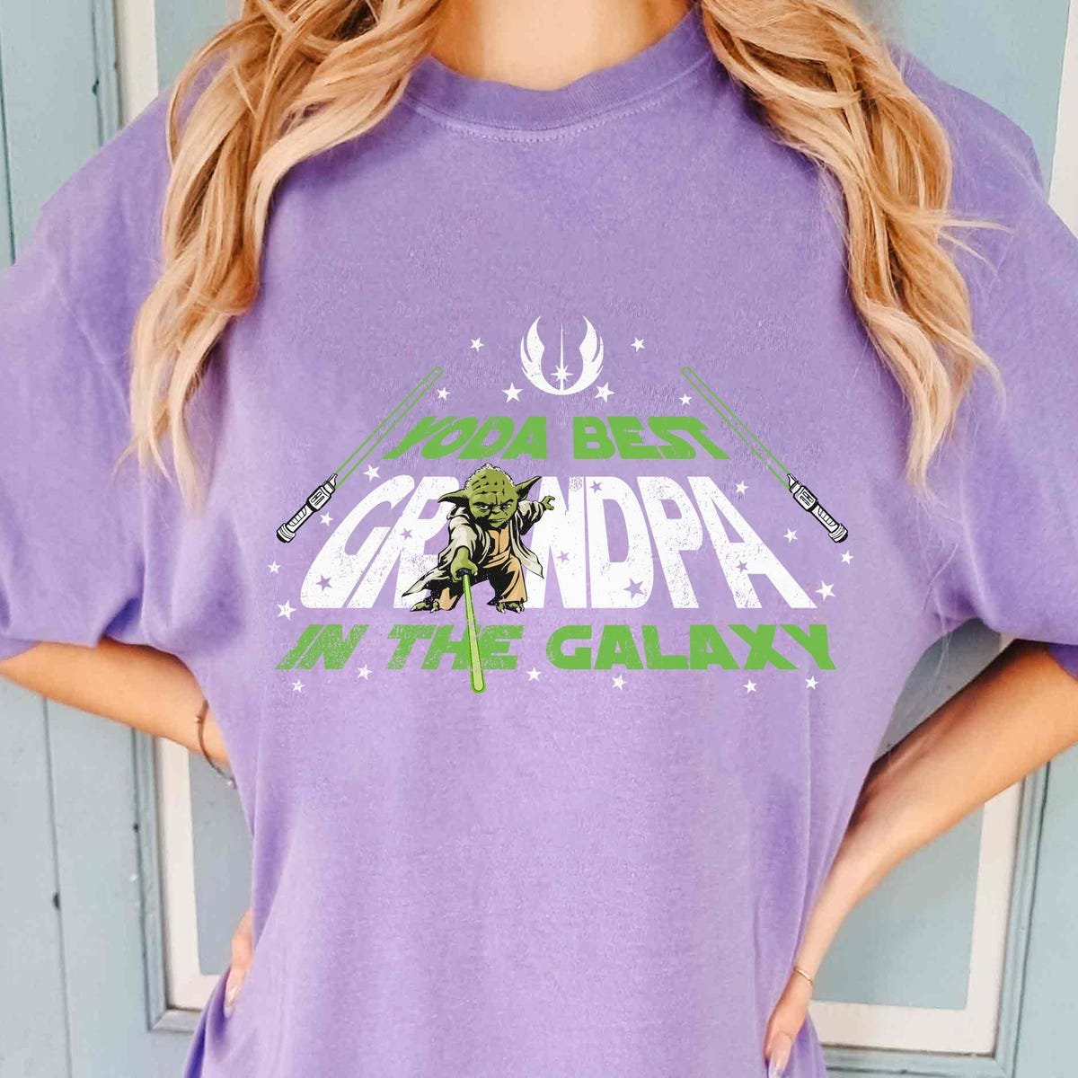 Retro Yoda Best Grandpa Shirt Star Wars Father's Day Gift