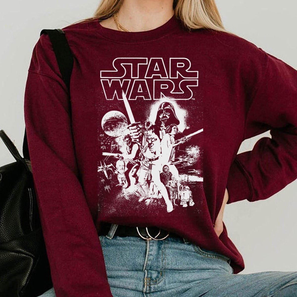 Star Wars A New Hope T-shirt Vintage Movie Poster Design