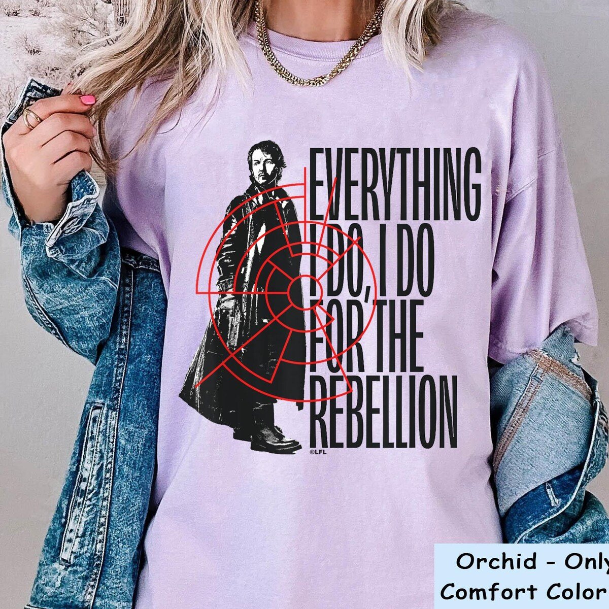 Star Wars Andor Rebellion T-shirt Cassian Andor Gift Tee