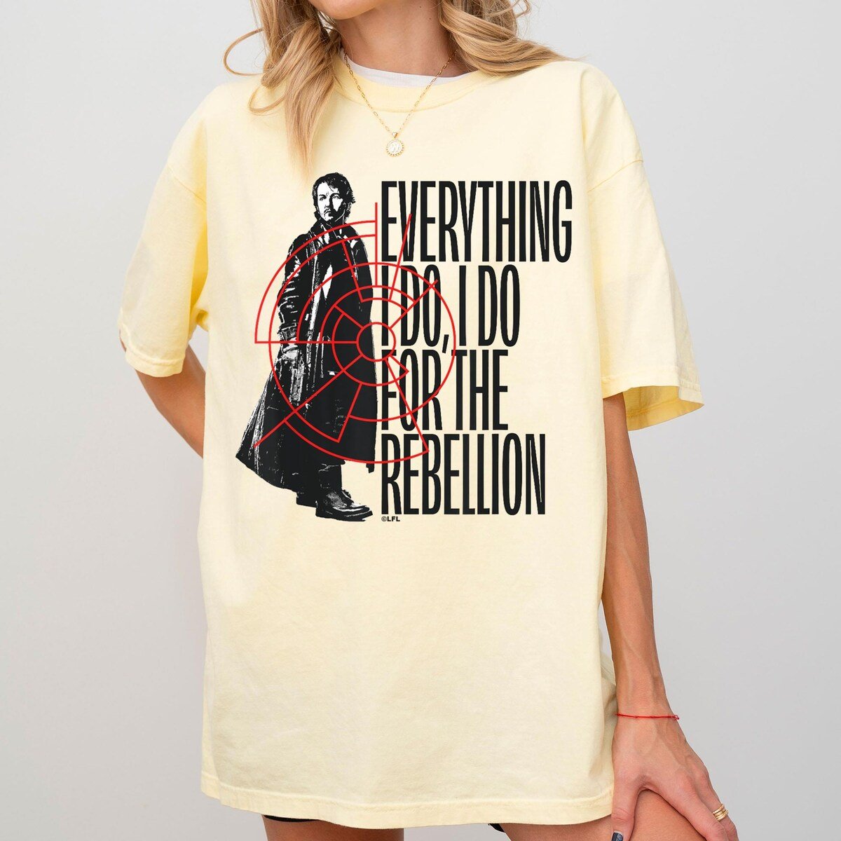 Star Wars Andor Rebellion T-shirt Cassian Andor Gift Tee