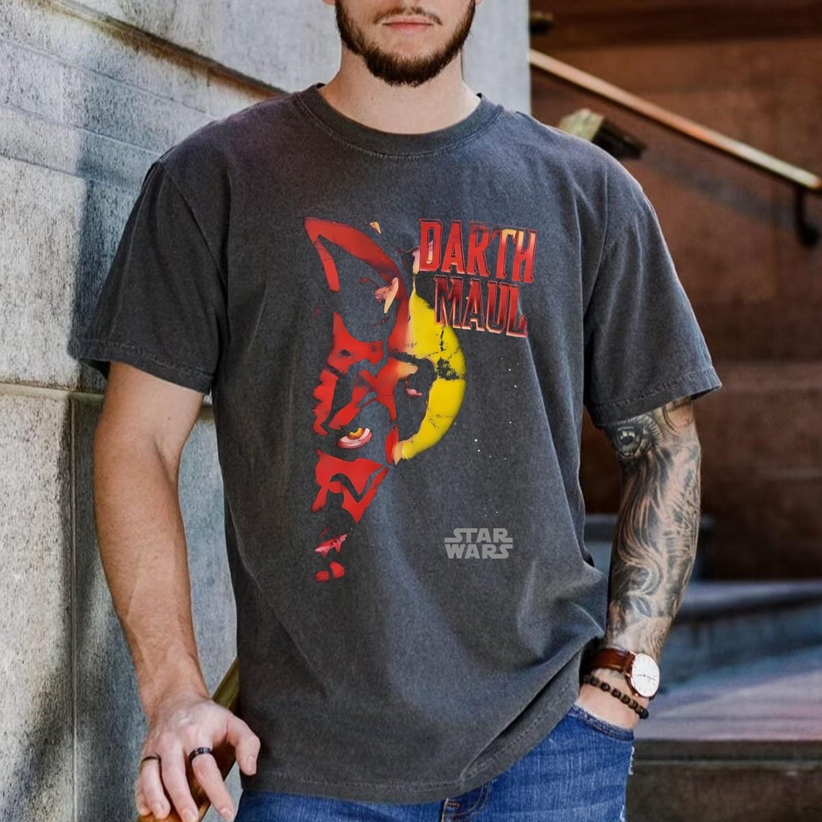Star Wars Darth Maul T-shirt Retro Sith Lord Villain Shirt