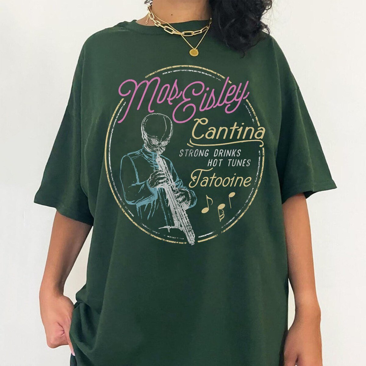 Star Wars Mos Eisley Cantina T-Shirt Tatooine Band Tee