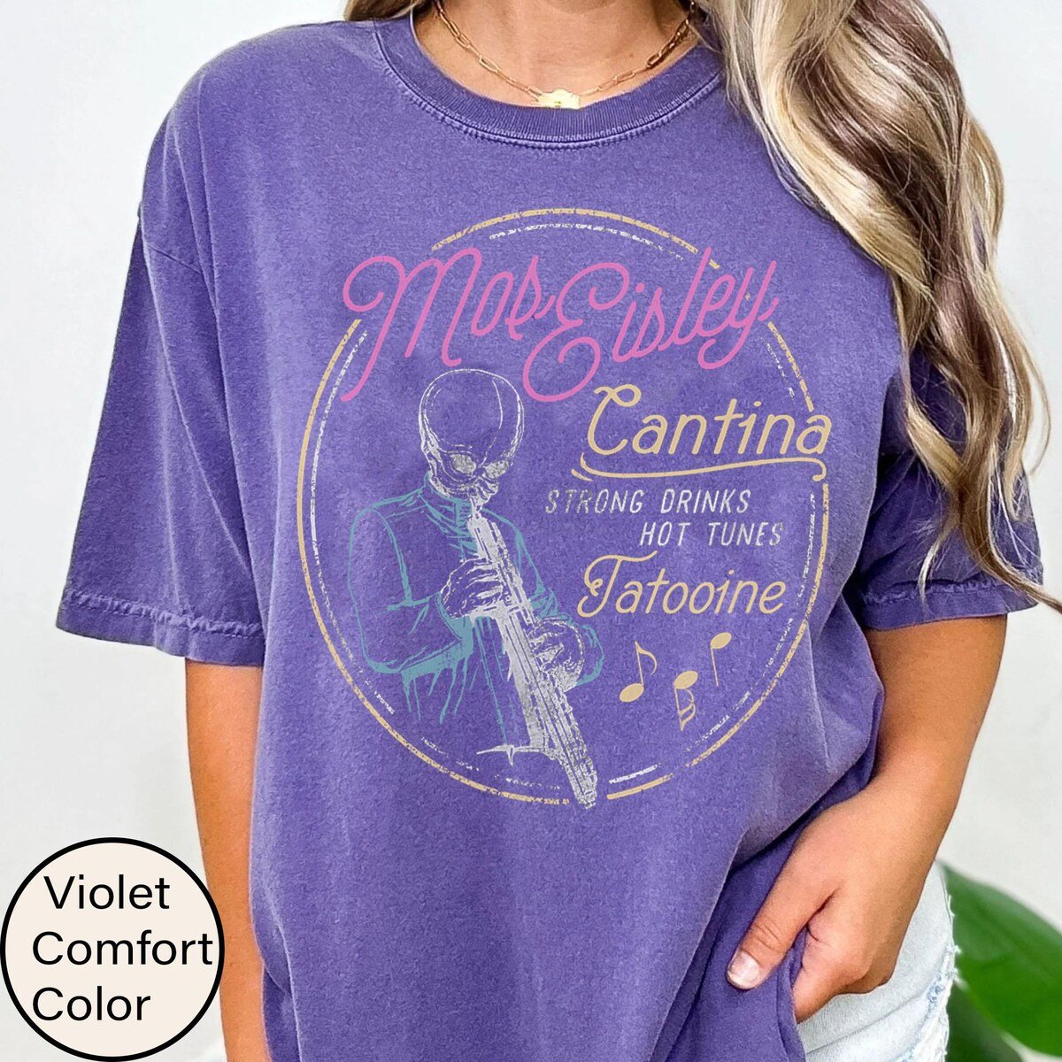 Star Wars Mos Eisley Cantina T-Shirt Tatooine Band Tee