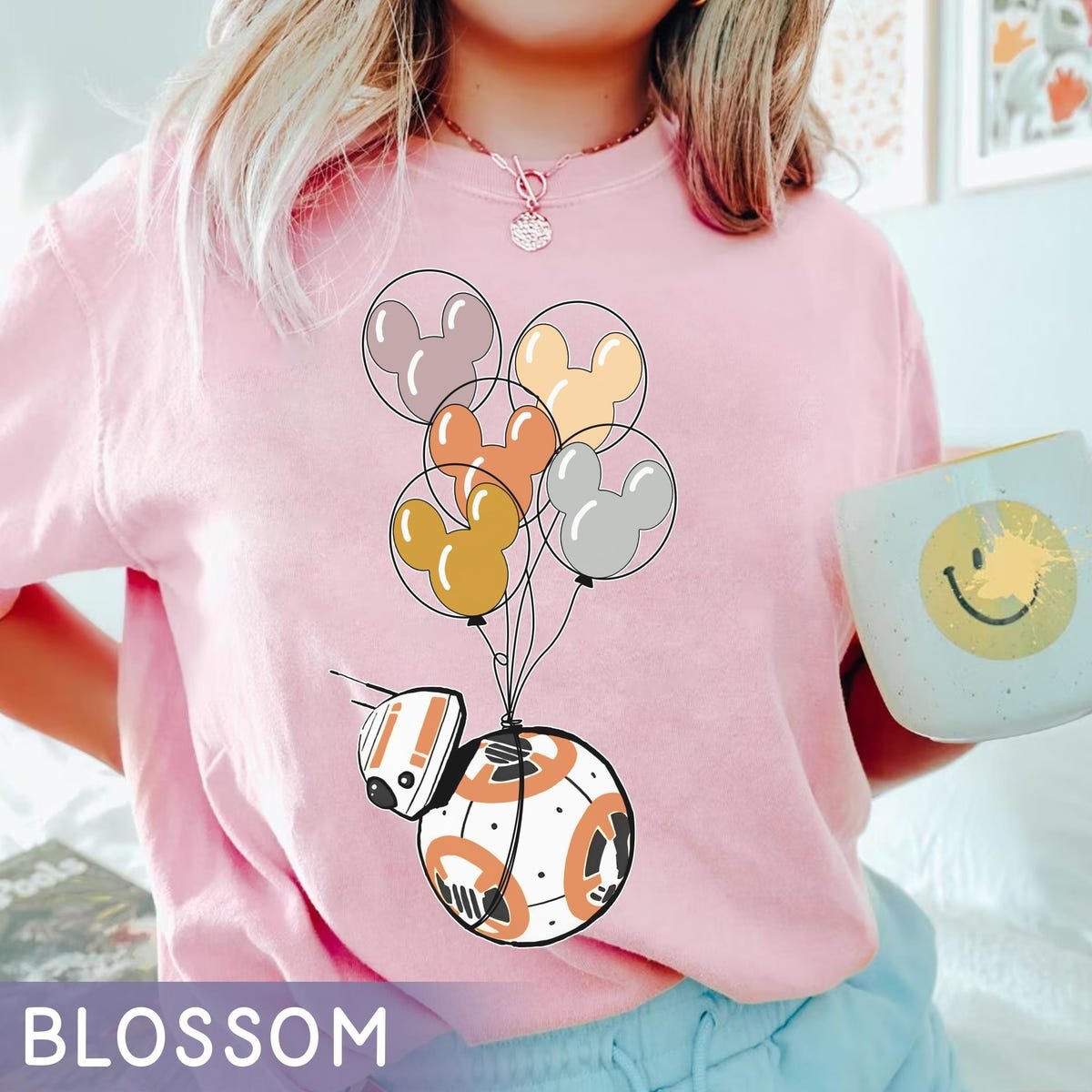 Star Wars Porg Mickey Balloon Shirt Disney Family Trip Tee