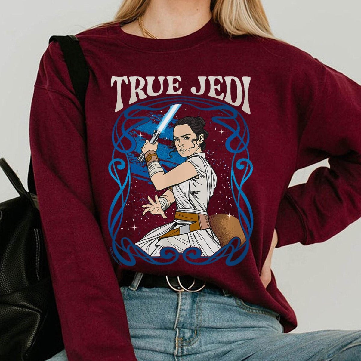 Star Wars Rey T-Shirt Art Nouveau Jedi Graphic May the Fourth Gift
