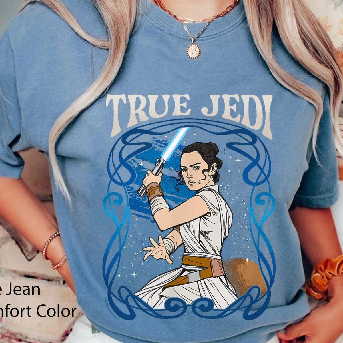 Star Wars Rey T-Shirt Art Nouveau Jedi Graphic May the Fourth Gift