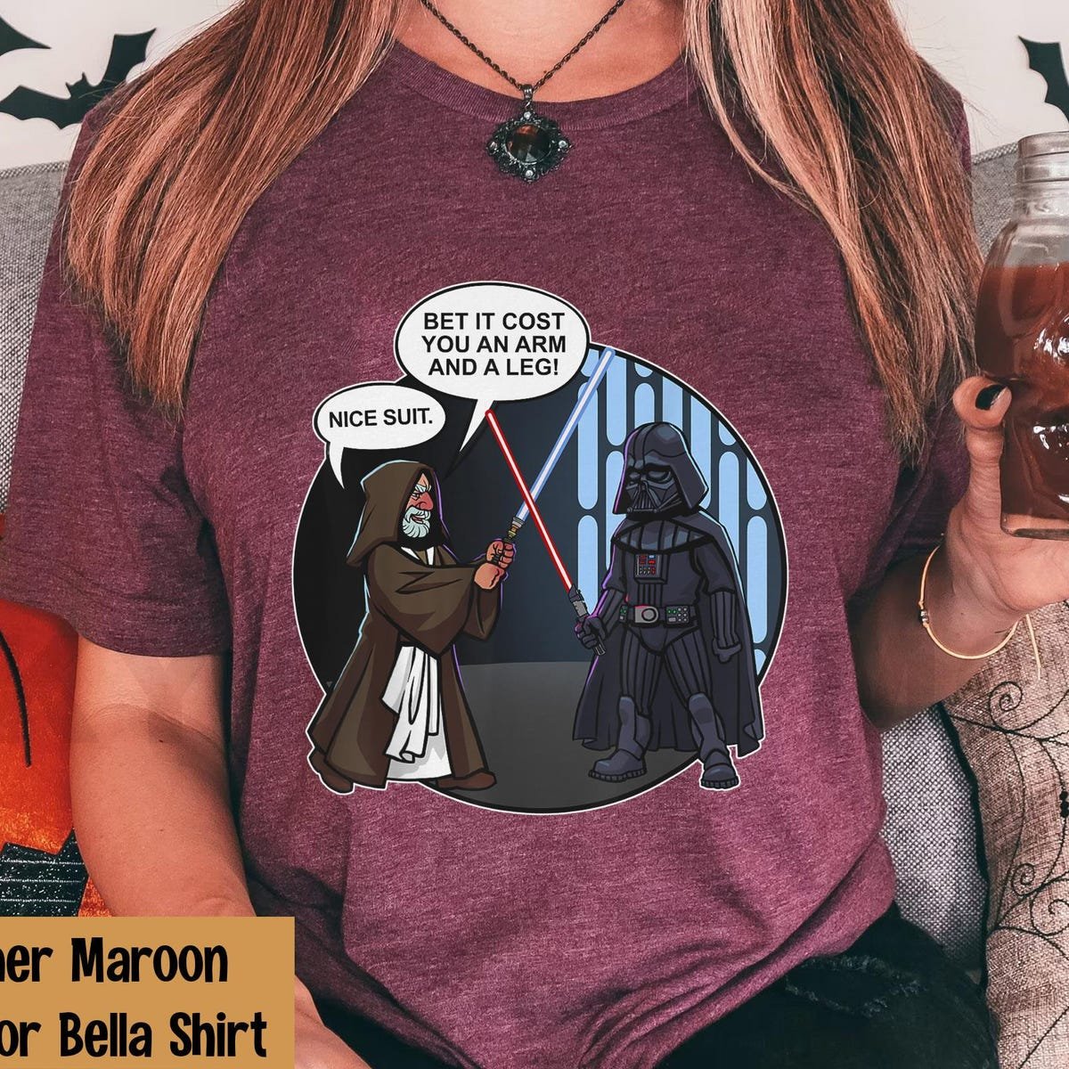 Star Wars Vader Obi-Wan T-shirt for Fans