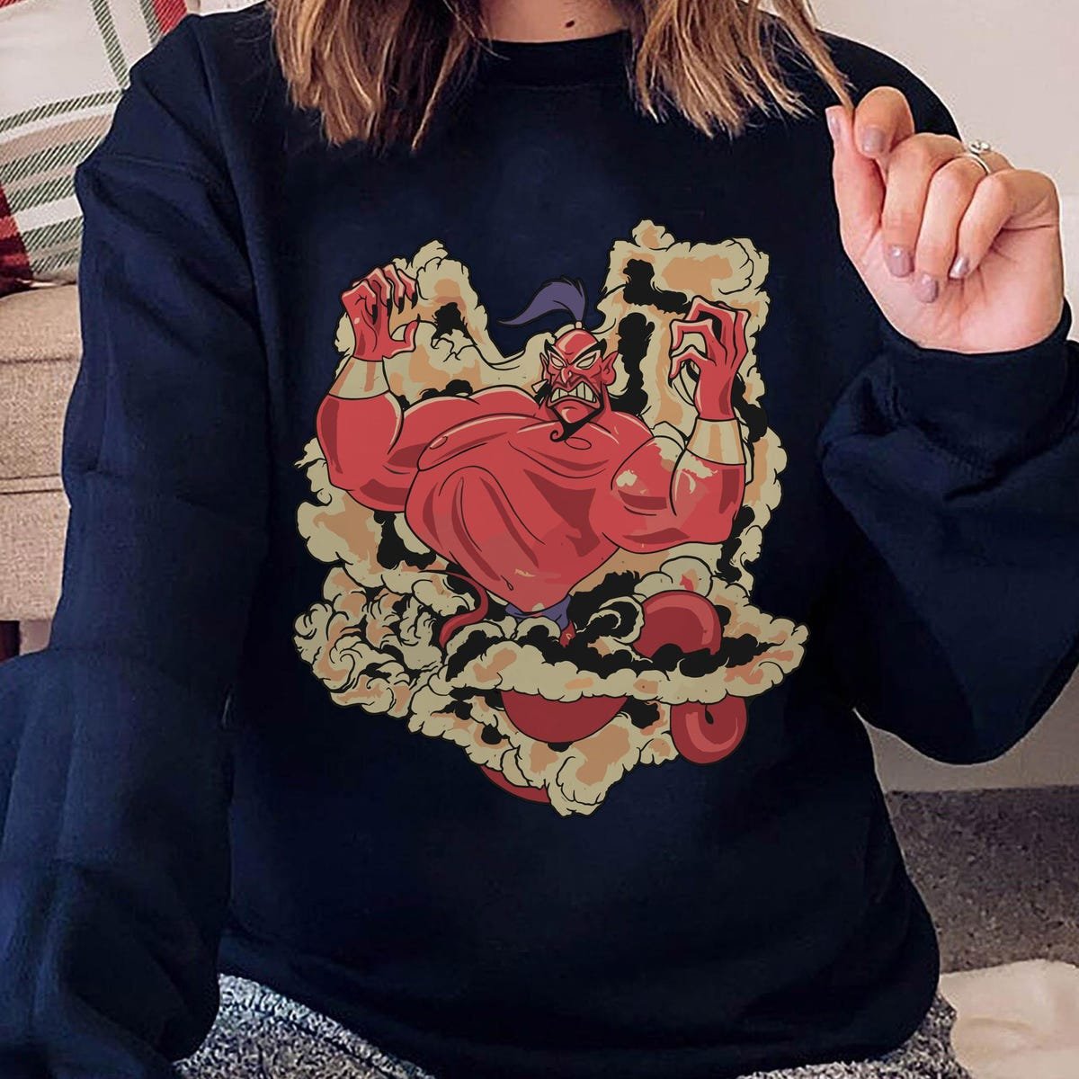Vintage Disney Aladdin T-Shirt 90s Genie Retro Jafar Magic Lamp Design