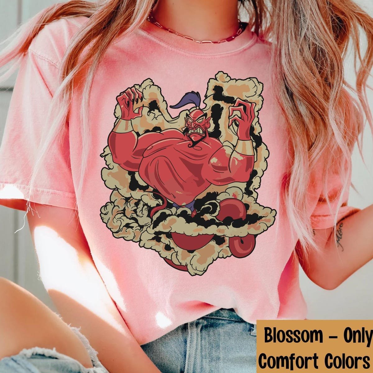 Vintage Disney Aladdin T-Shirt 90s Genie Retro Jafar Magic Lamp Design