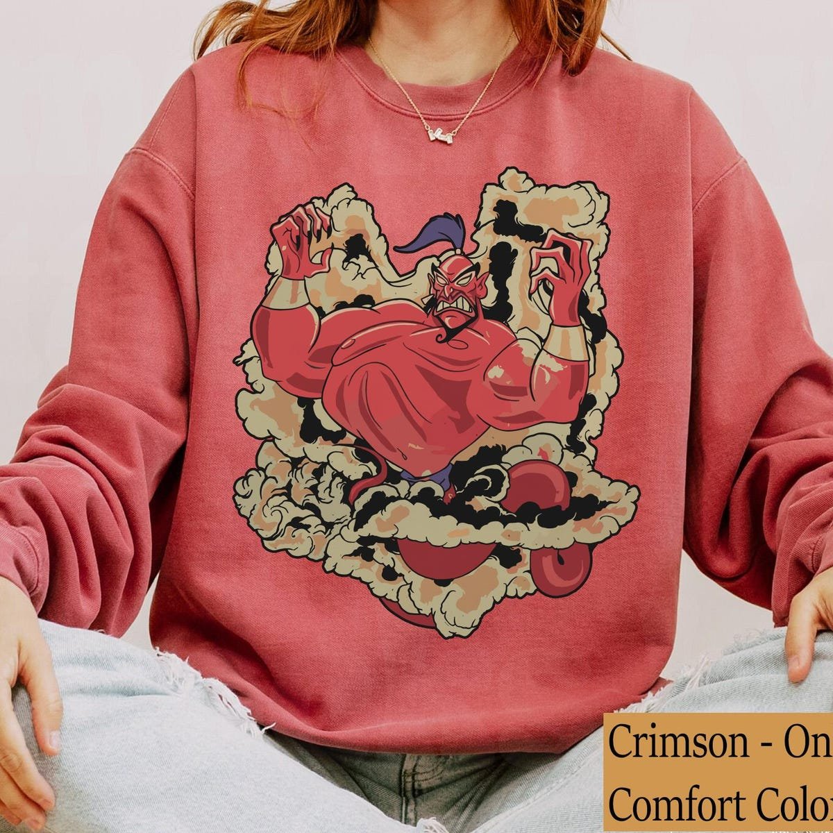 Vintage Disney Aladdin T-Shirt 90s Genie Retro Jafar Magic Lamp Design