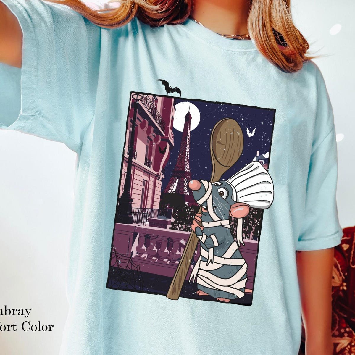 Vintage Disney Ratatouille Halloween Shirt Cute Remy Mouse Chef Tee