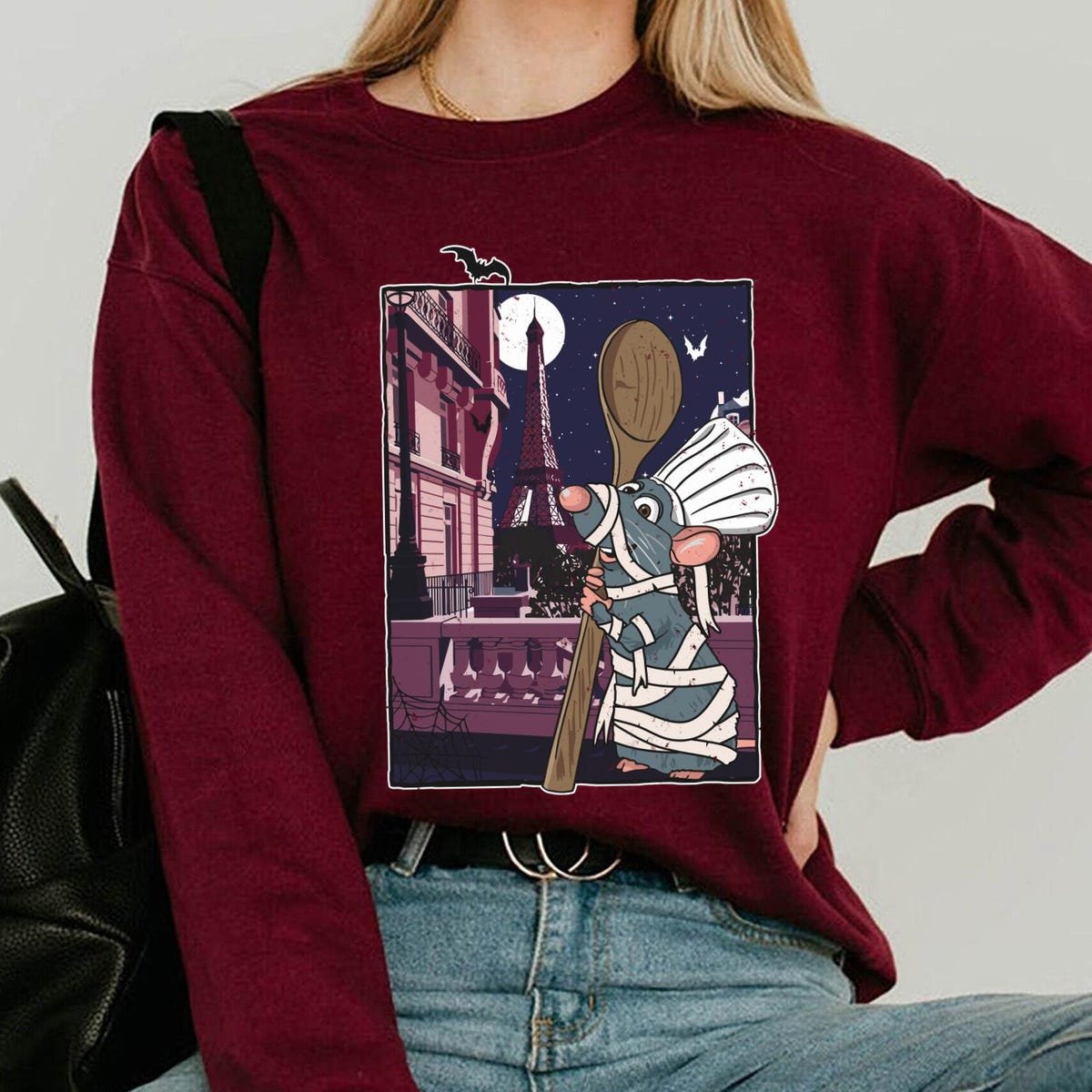Vintage Disney Ratatouille Halloween Shirt Cute Remy Mouse Chef Tee