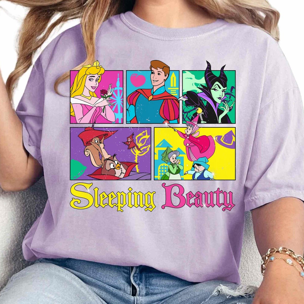 Vintage Disney Sleeping Beauty Shirt for Family Trips