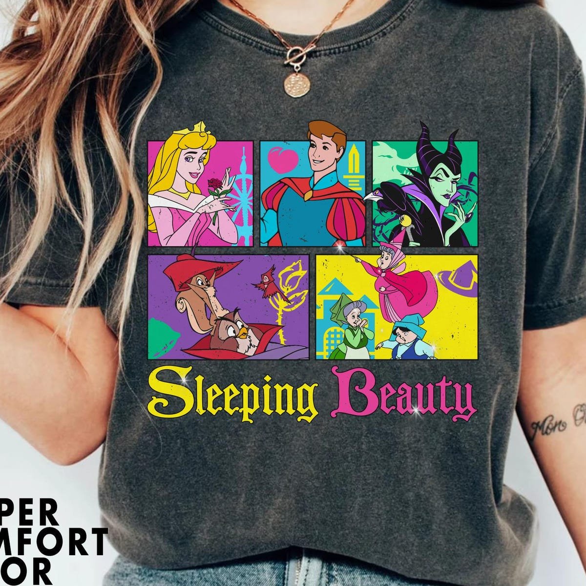 Vintage Disney Sleeping Beauty Shirt for Family Trips