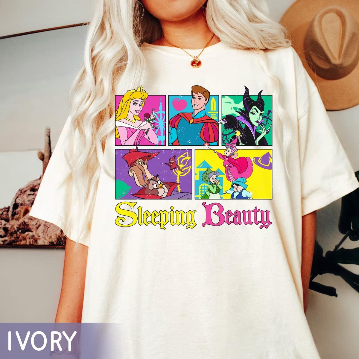 Vintage Disney Sleeping Beauty Shirt for Family Trips