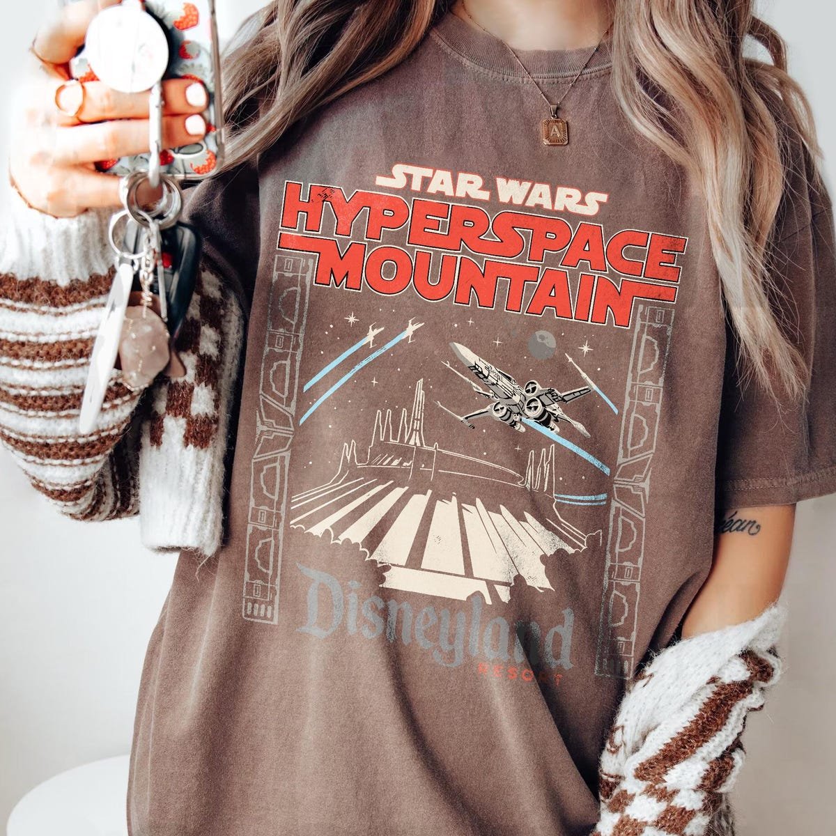 Vintage Star Wars Shirt Disneyland 1955 Retro Space Battle Tee