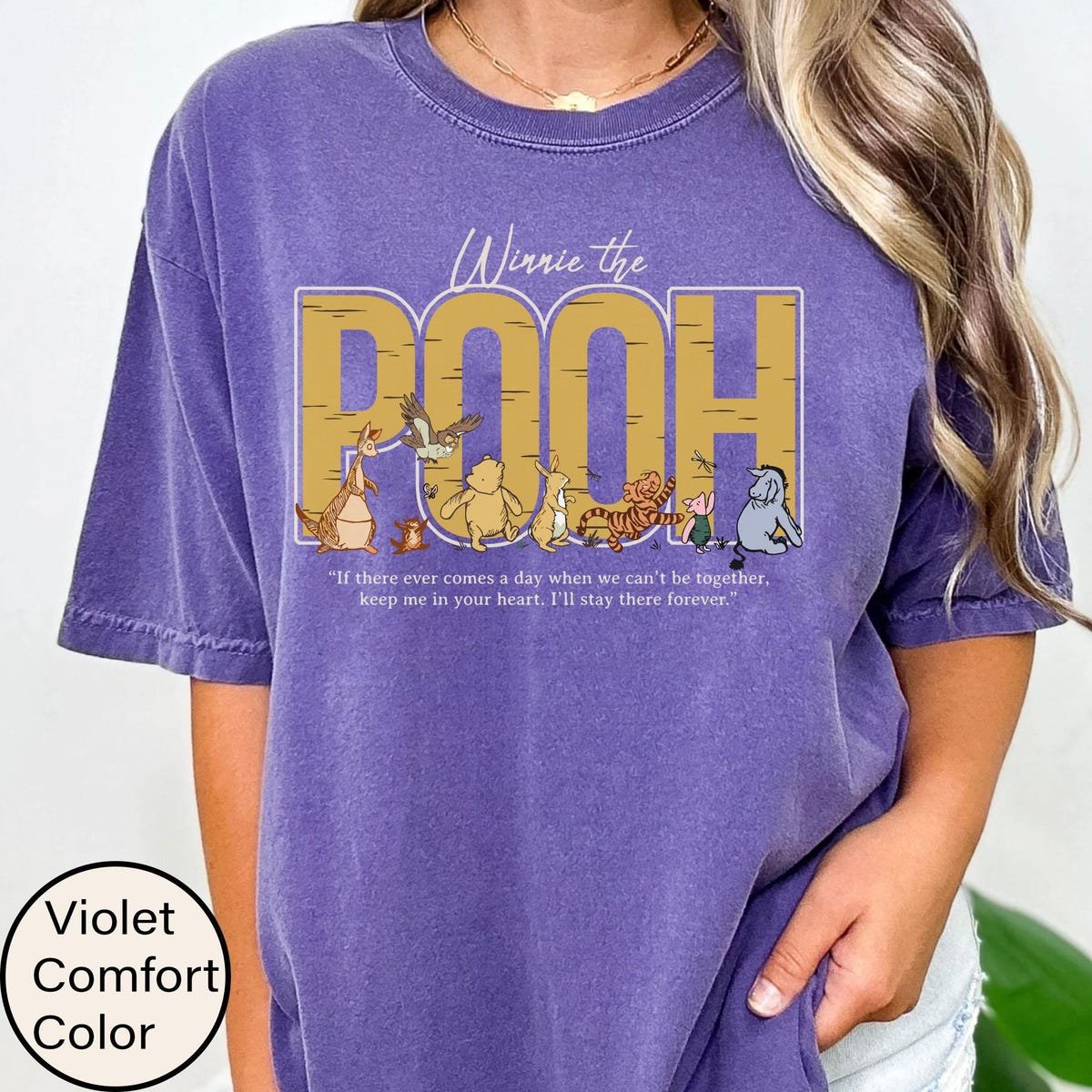 Winnie The Pooh T-shirt Retro Style Featuring Piglet Tigger Eeyore