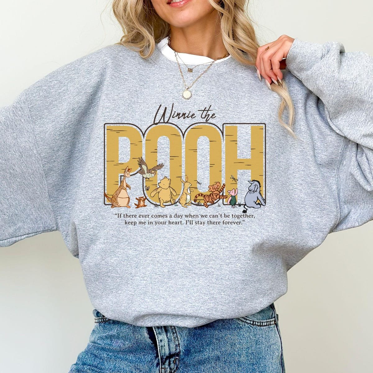 Winnie The Pooh T-shirt Retro Style Featuring Piglet Tigger Eeyore