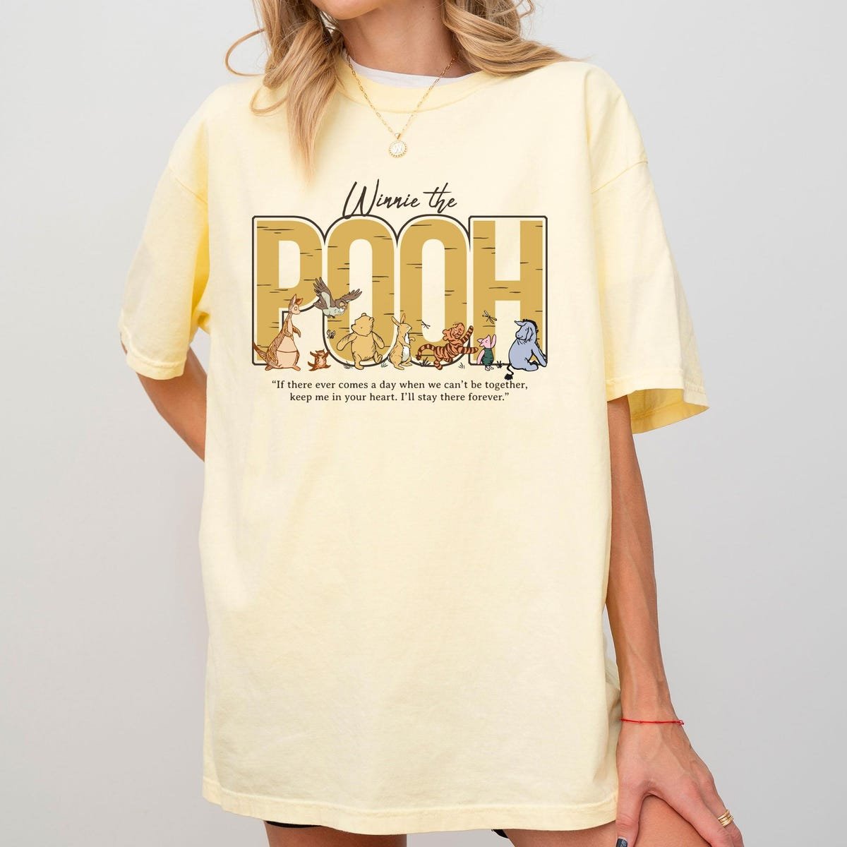 Winnie The Pooh T-shirt Retro Style Featuring Piglet Tigger Eeyore