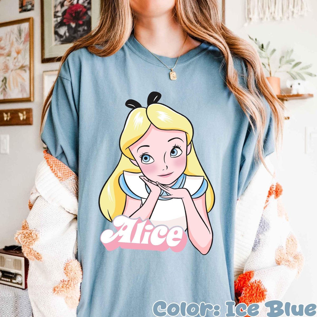 Alice In Wonderland Shirt Cute Kawaii Disney Princess Aesthetic