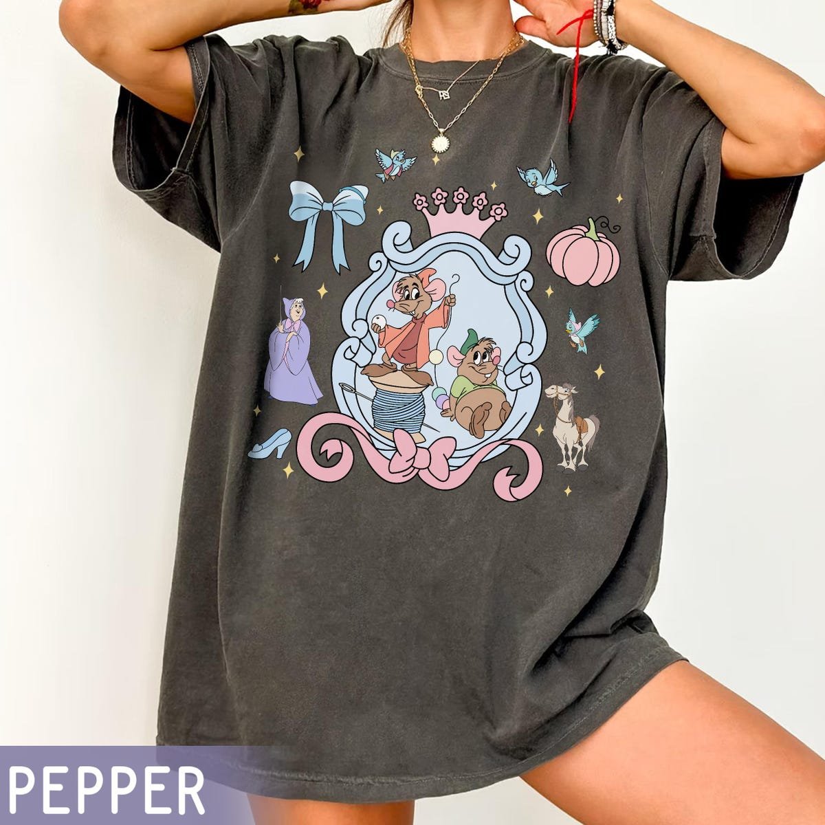 Cinderella 75th Anniversary T-Shirt Disneyland Trip Matching Tee