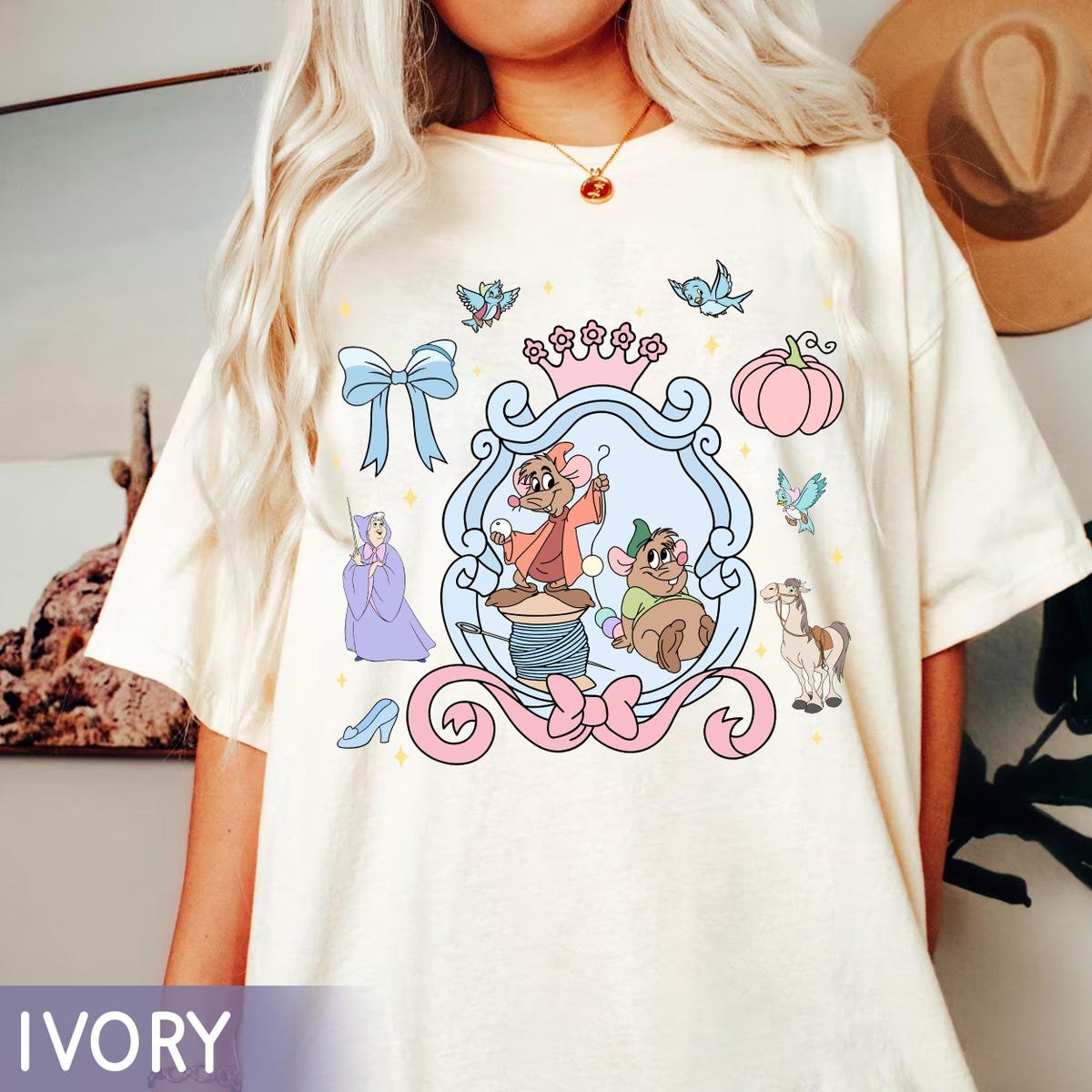 Cinderella 75th Anniversary T-Shirt Disneyland Trip Matching Tee