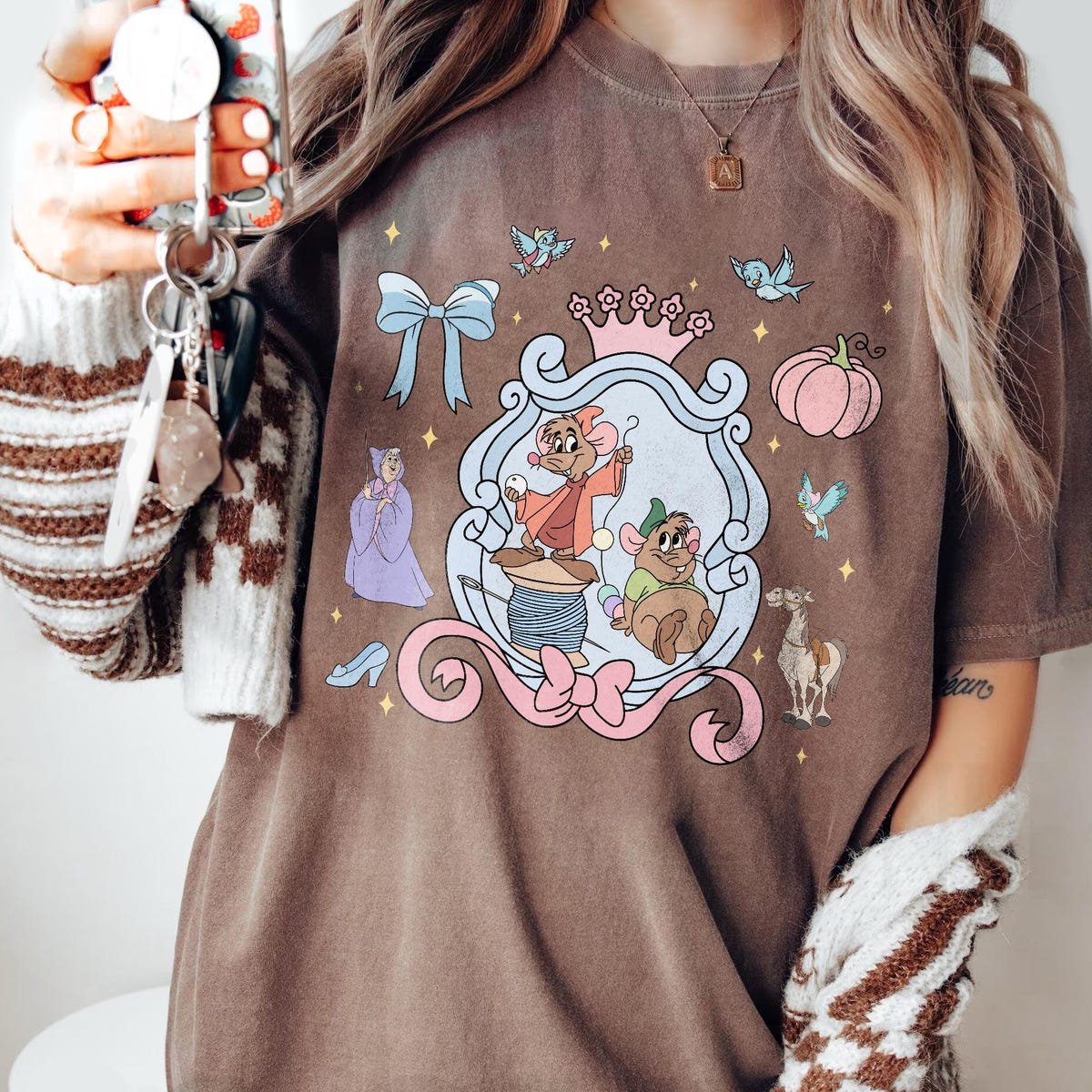 Cinderella 75th Anniversary T-Shirt Disneyland Trip Matching Tee