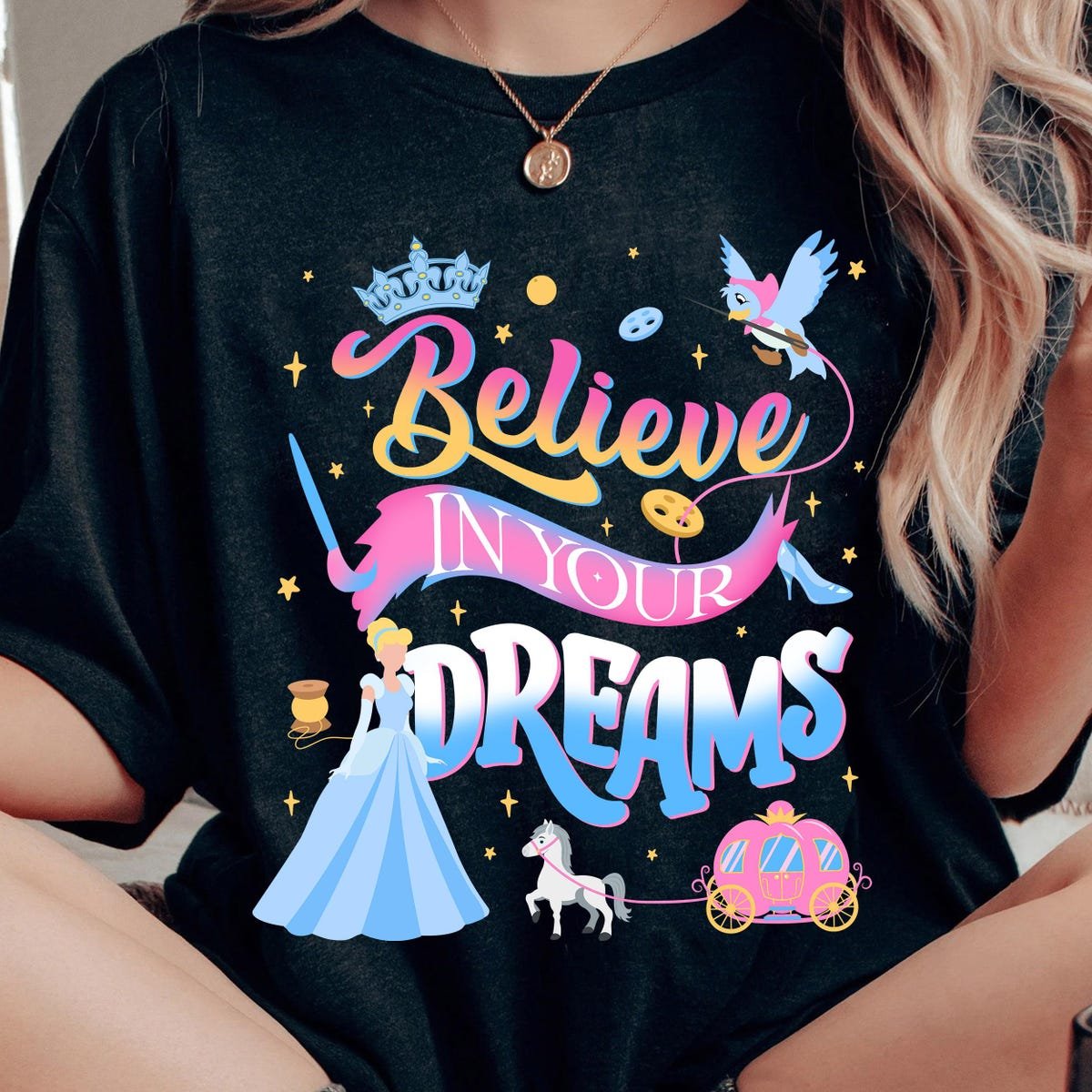 Cinderella Princess Shirt Vintage Disney Tee for Disneyland Trips