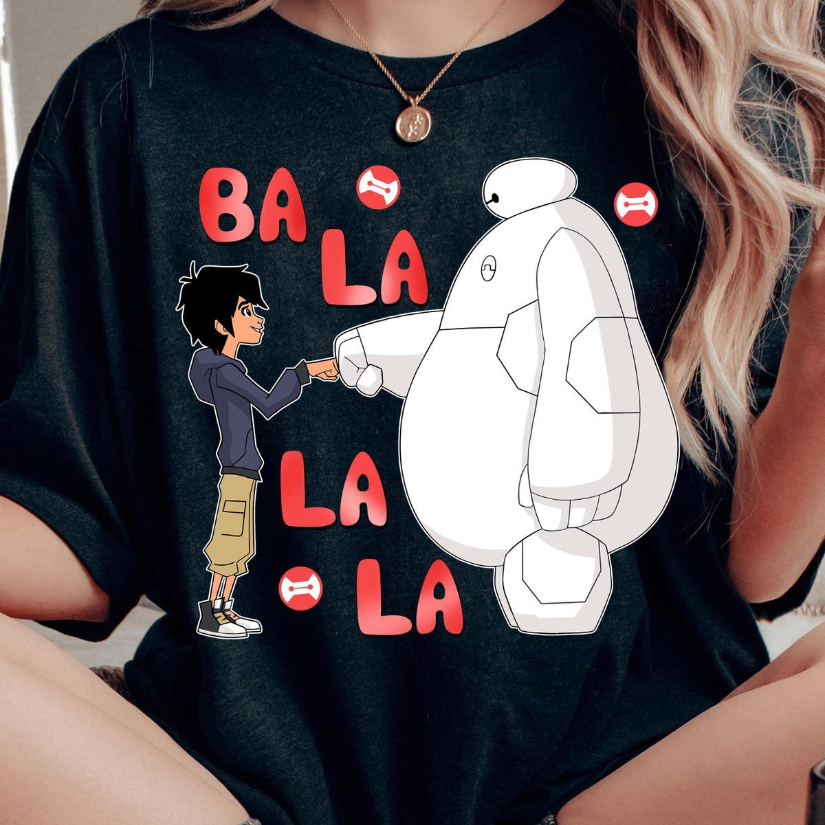 Disney Big Hero 6 Baymax and Hiro Watercolor T-Shirt