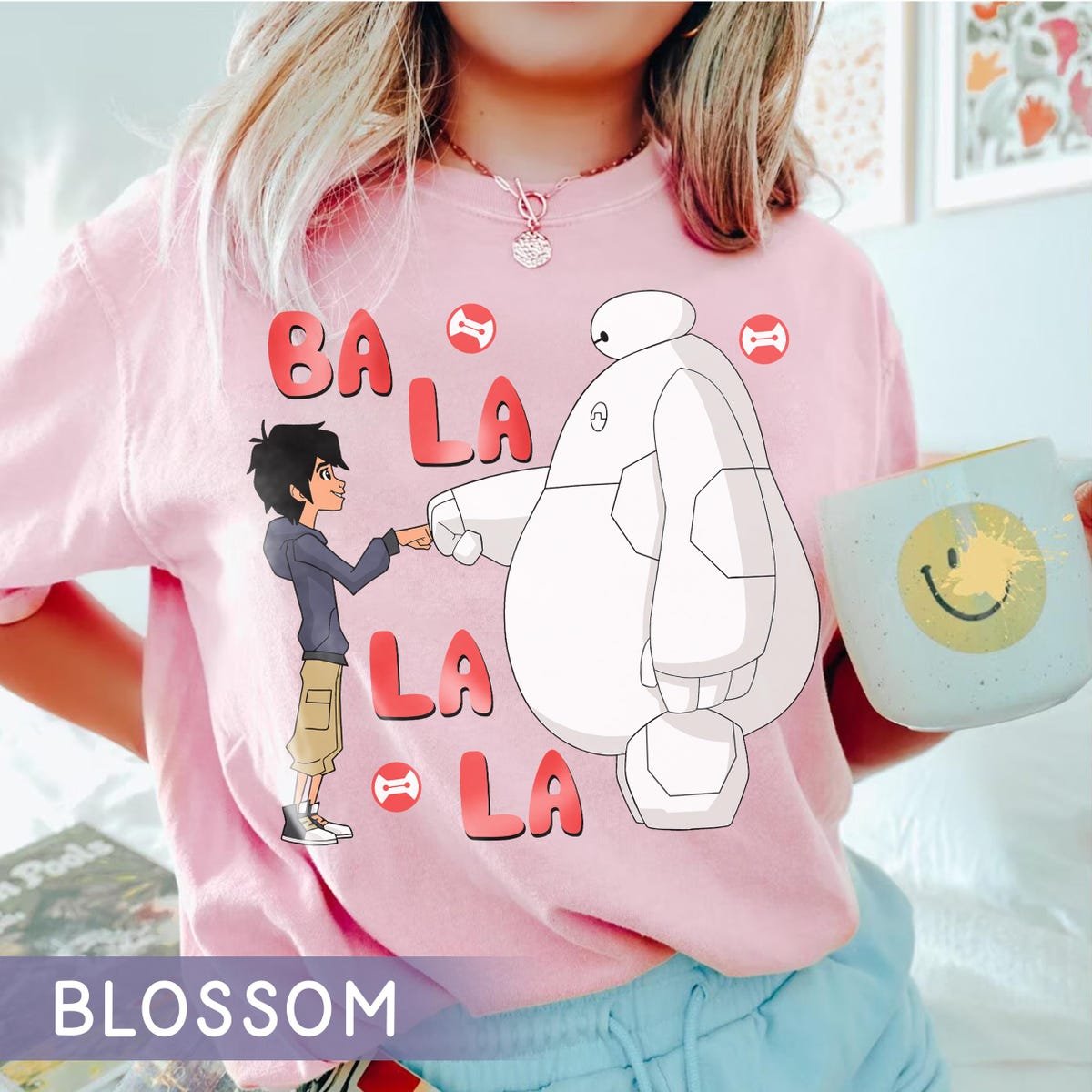 Disney Big Hero 6 Baymax and Hiro Watercolor T-Shirt
