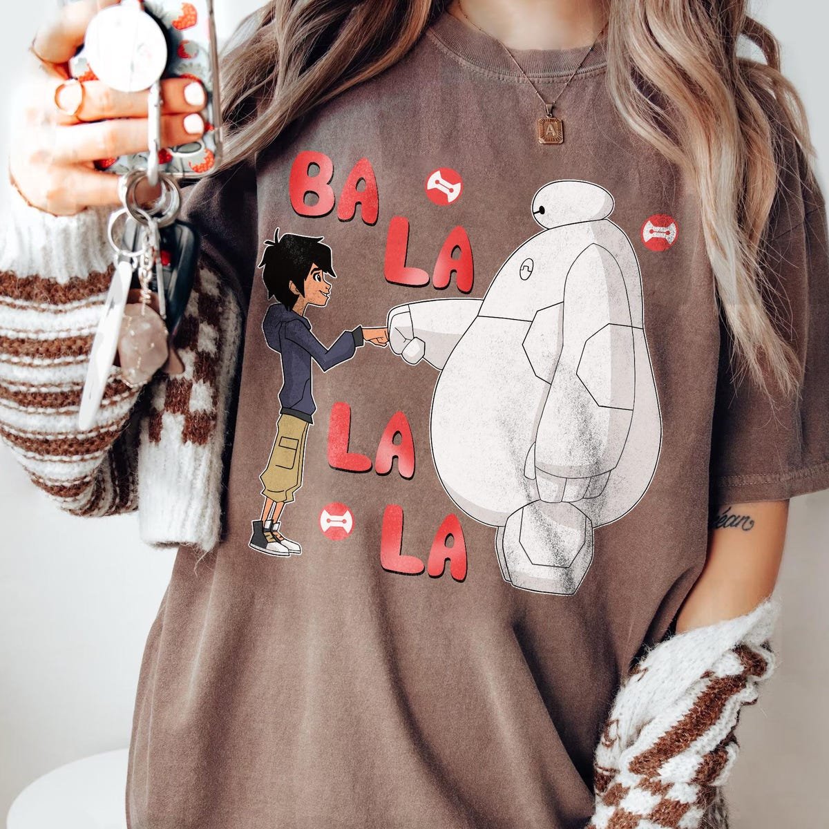 Disney Big Hero 6 Baymax and Hiro Watercolor T-Shirt