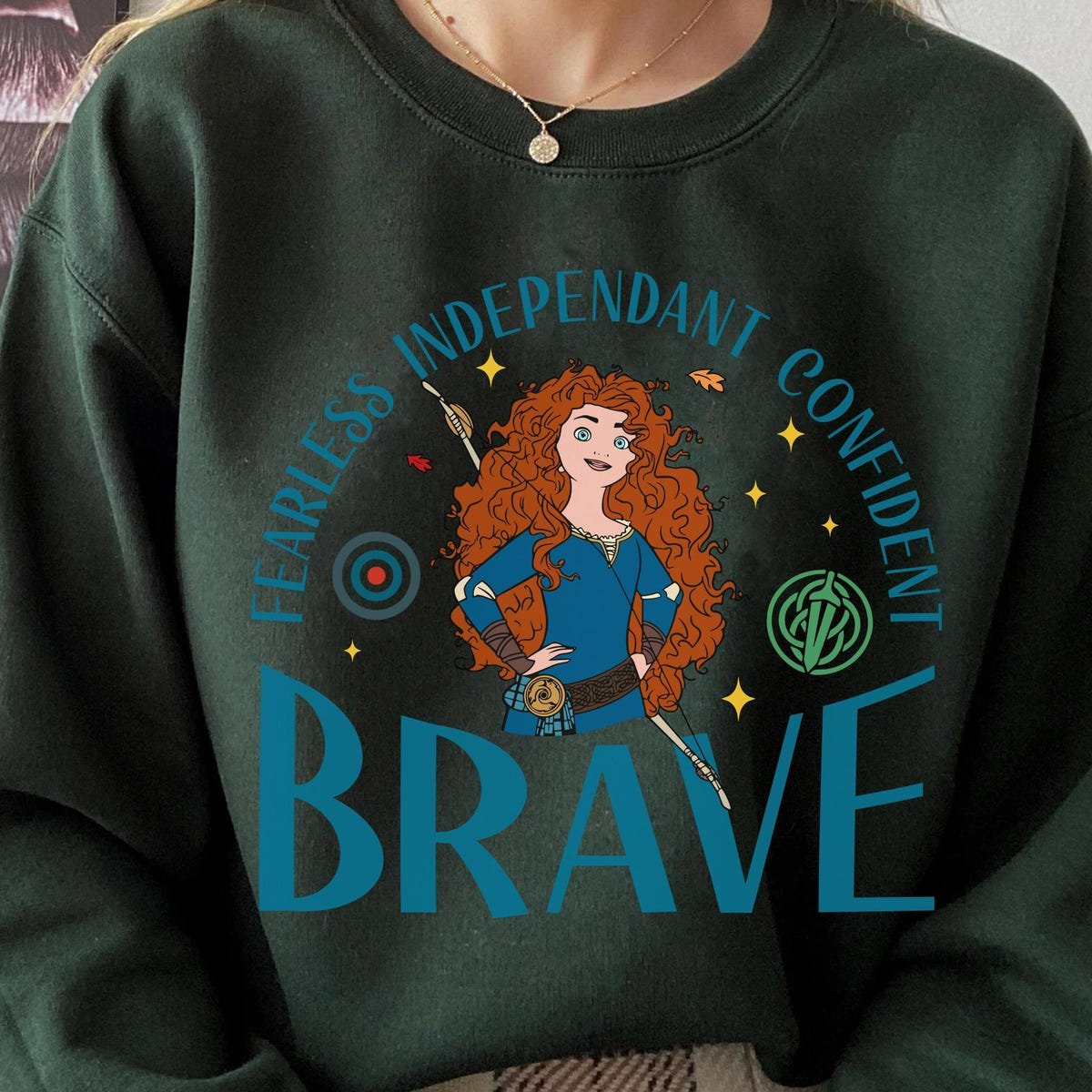 Disney Brave Merida Shirt Fearless Confident Princess Tee