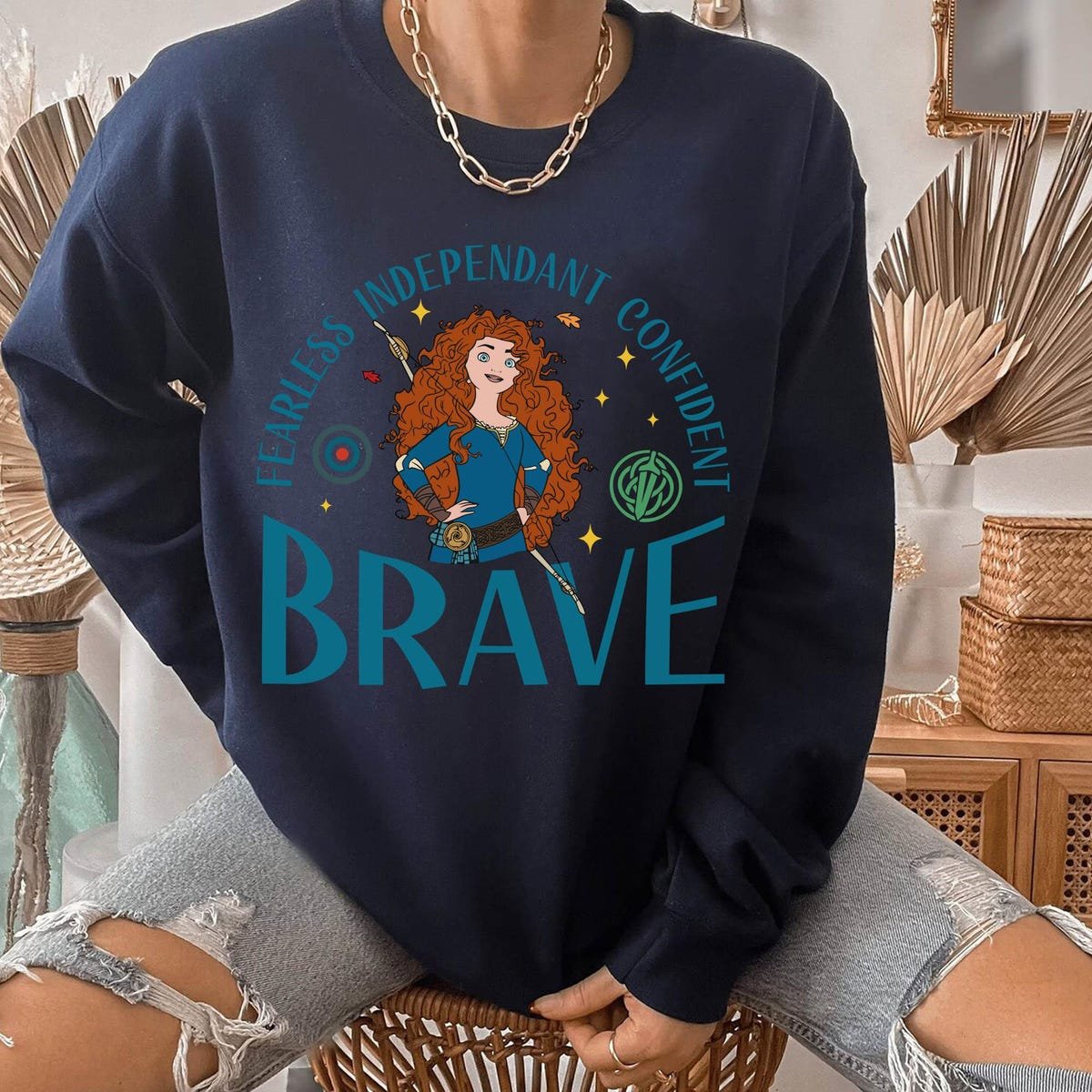 Disney Brave Merida Shirt Fearless Confident Princess Tee